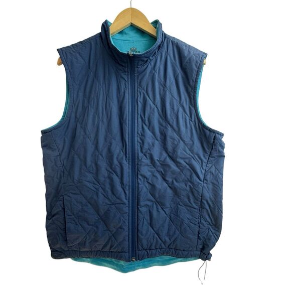 Peter Millar Crown Sport Mens Lightweight Reversible Quilted Vest Blue Size M - Picture 1 of 9